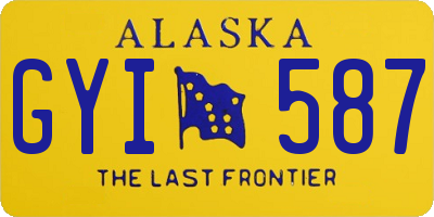 AK license plate GYI587