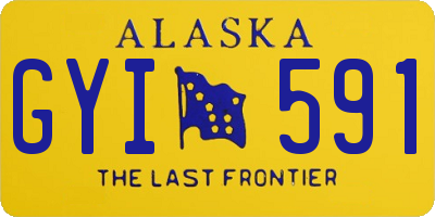 AK license plate GYI591