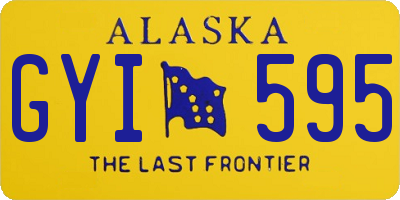 AK license plate GYI595