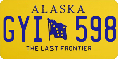 AK license plate GYI598