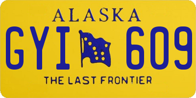 AK license plate GYI609
