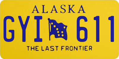 AK license plate GYI611