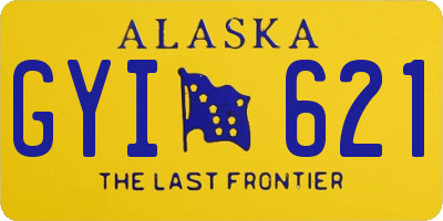 AK license plate GYI621