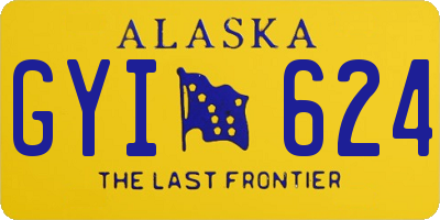 AK license plate GYI624