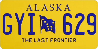 AK license plate GYI629