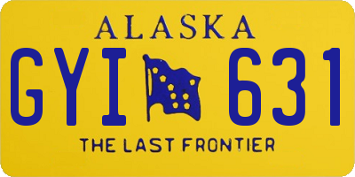 AK license plate GYI631