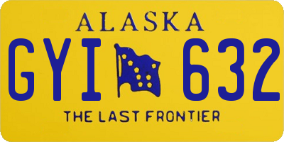 AK license plate GYI632