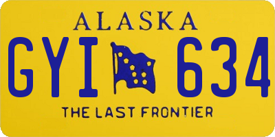 AK license plate GYI634