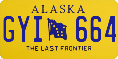 AK license plate GYI664