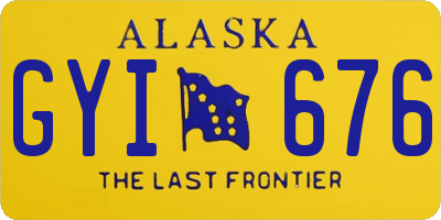 AK license plate GYI676