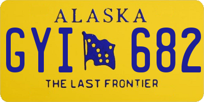 AK license plate GYI682