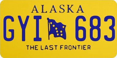 AK license plate GYI683