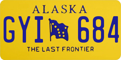 AK license plate GYI684