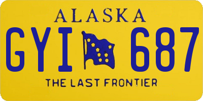 AK license plate GYI687