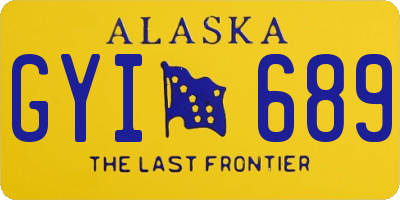 AK license plate GYI689