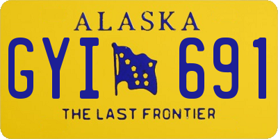 AK license plate GYI691