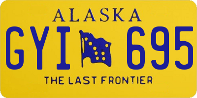 AK license plate GYI695