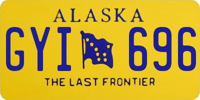 AK license plate GYI696