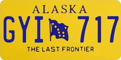AK license plate GYI717