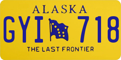AK license plate GYI718