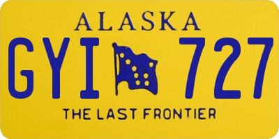 AK license plate GYI727