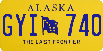 AK license plate GYI740