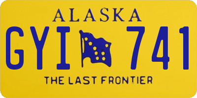 AK license plate GYI741