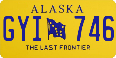 AK license plate GYI746