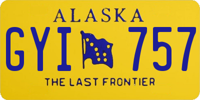 AK license plate GYI757