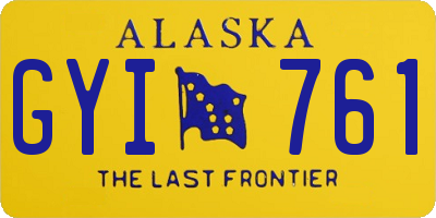 AK license plate GYI761