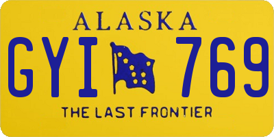 AK license plate GYI769
