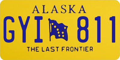 AK license plate GYI811