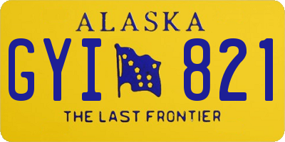 AK license plate GYI821