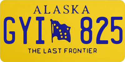 AK license plate GYI825