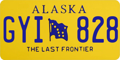 AK license plate GYI828
