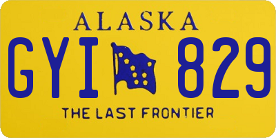 AK license plate GYI829