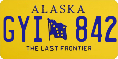 AK license plate GYI842