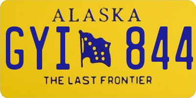 AK license plate GYI844