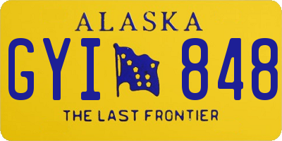 AK license plate GYI848