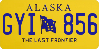 AK license plate GYI856