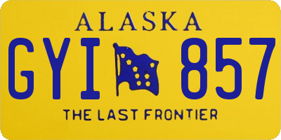 AK license plate GYI857