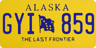 AK license plate GYI859