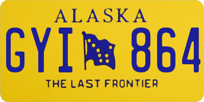 AK license plate GYI864