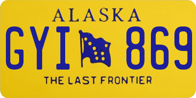 AK license plate GYI869