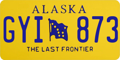 AK license plate GYI873