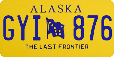 AK license plate GYI876