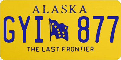 AK license plate GYI877