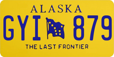 AK license plate GYI879