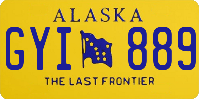 AK license plate GYI889