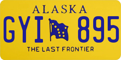 AK license plate GYI895